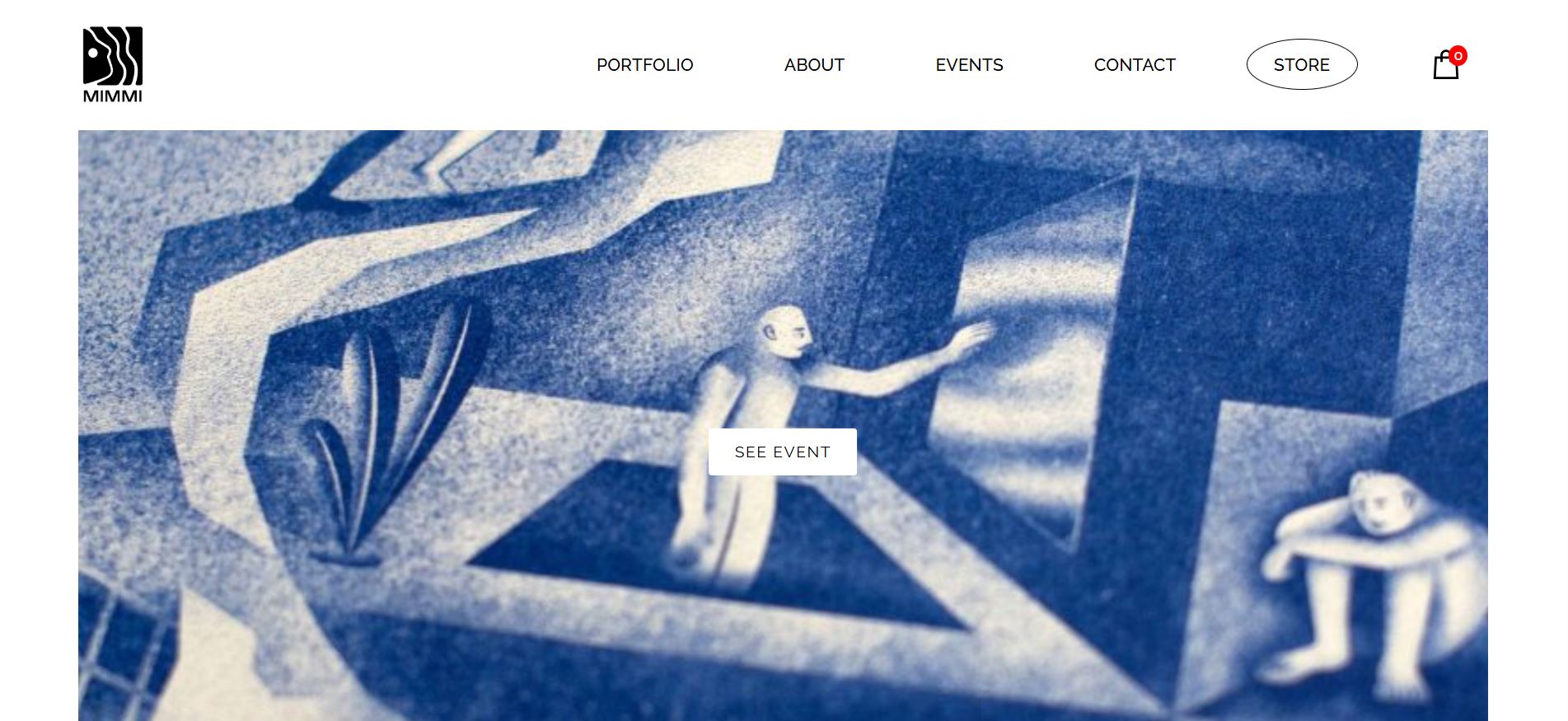 Custom-designed WooCommerce website for illustrator Kamilla Hu-Yang featuring artistic portfolio and bespoke event calendar system.